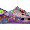 Crocs Lisa Frank x Classic Clog ”Neon Purple Multi Hearts” 207736-573 Crocs Lisa Frank x Classic Clog ”Neon Purple Multi Hearts” 207736-573
