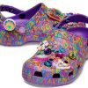 Crocs Lisa Frank x Classic Clog ”Neon Purple Multi Hearts” 207736-573 Crocs Lisa Frank x Classic Clog ”Neon Purple Multi Hearts” 207736-573