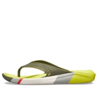 Crocs LiteRide Colorblock Flip-Flops Gul 205625-37P
