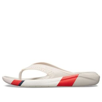 Crocs LiteRide Colorblock Slides ”White Red” 205625-6PL