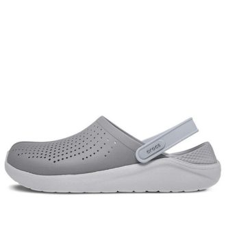 Crocs LiteRide Flash Shoes Smoke Grå Vita Sandaler 204592-06J