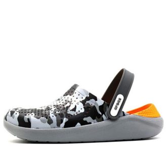 Crocs Literide grafiska träskor ”Gråsvarta” 205359-97A
