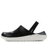 Crocs LiteRide LOGO Crocs Hollow Out Unisex svarta sandaler ”Black White” 205893-066