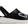 Crocs LiteRide LOGO Crocs Hollow Out Unisex svarta sandaler ”Black White” 205893-066
