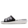 Crocs LiteRide LOGO Unisex svarta tofflor ”Black White” 205562-066