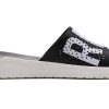 Crocs LiteRide LOGO Unisex svarta tofflor ”Black White” 205562-066