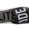 Crocs LiteRide LOGO Unisex svarta tofflor ”Black White” 205562-066