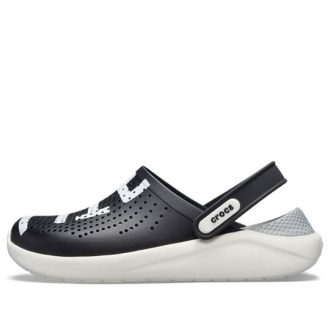 Crocs LiteRide Logoträskor ”Black White” 205554-066
