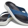 Crocs LiteRide Outdoor Beach Flip-flops Svart Blå 205182-4SB