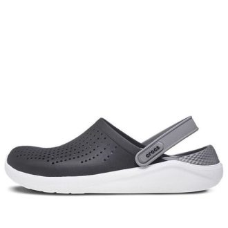Crocs LiteRide Skosandaler Svart Rökgrå Unisex 204592-05M