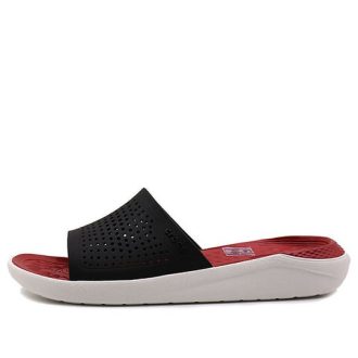 Crocs LiteRide Slides ”Röd Svart Vit” 205183-066