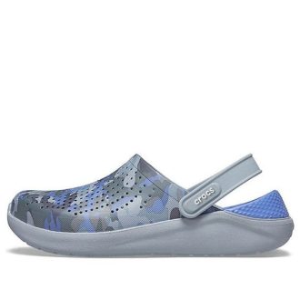 Crocs LiteRide tryckta Camo Clogs ”Blue Grey” 206491-4RV