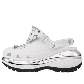Crocs Mega Crush Clogs ”White Silver” 209357-100