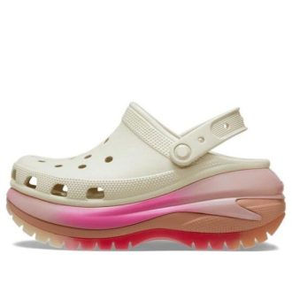 Crocs Mega Crush Color Dip Clog ”White Pink” 208988-2Y3