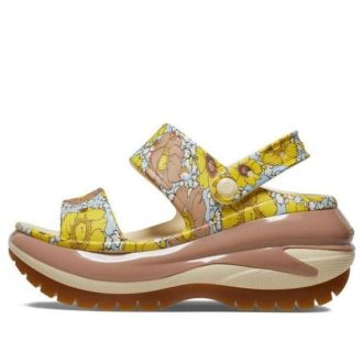 Crocs Mega Crush Retro Floral Sandaler ”Vanilla Cork” 208966-1LQ
