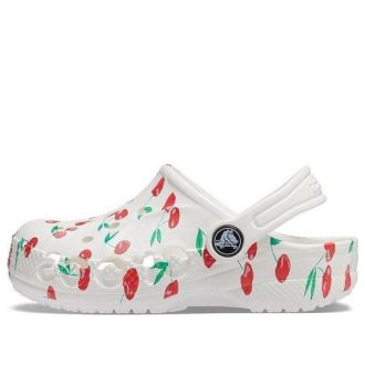 Crocs (PS) Baya grafiska träskor ”White Cherry” 207017-1F6
