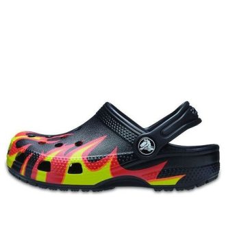 Crocs (PS) Classic Flame Broiled Clog ”Black Red Green” 206629-0X9