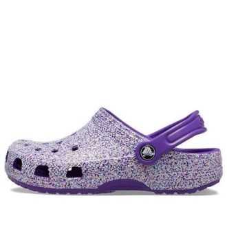 Crocs (PS) Classic Glitter Clog ”Purple” 206993-573