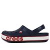 Crocs (PS) Corcband Bold Logo Minimalistic Casual Blå Röda Sandaler ”Blue Red” 206022-4CC Crocs (PS) Corcband Bold Logo Minimalistic Casual Blå Röda Sandaler ”Blue Red” 206022-4CC