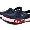 Crocs (PS) Corcband Bold Logo Minimalistic Casual Blå Röda Sandaler ”Blue Red” 206022-4CC Crocs (PS) Corcband Bold Logo Minimalistic Casual Blå Röda Sandaler ”Blue Red” 206022-4CC