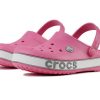 Crocs (PS) Crocband Bold Logo Utomhus Platt klack Minimalistisk Sport Rosa Sandaler 206022-65Y Crocs (PS) Crocband Bold Logo Utomhus Platt klack Minimalistisk Sport Rosa Sandaler 206022-65Y