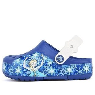 Crocs (PS) Crocslight Frozen Clogs ”Blue White” 202357-4BE