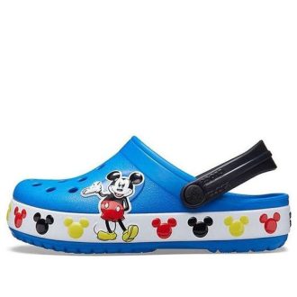 Crocs (PS) Disney Musse utomhus platt klack sport blå sandaler 206307-4JL