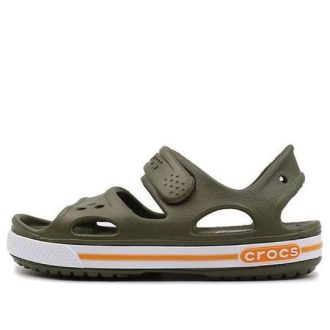 Crocs (PS) Flat Casual Army Green Sandaler 14854-309