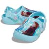 Crocs (PS) fryst tryck utomhus platt klack sport blå sandaler 207078-4O9 Crocs (PS) fryst tryck utomhus platt klack sport blå sandaler 207078-4O9