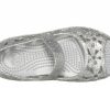 Crocs (PS) Isabella Flower Flat ”Silver” 205461-040