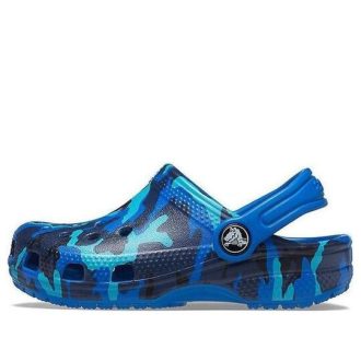 Crocs (PS) Kamouflagetryck Beach Blue Sandaler 205813-4JL