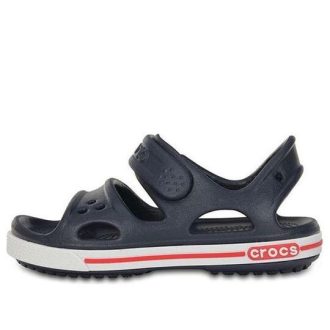Crocs (PS) Kardborreband Flat Sports Deep Blue Sandaler 14854-462