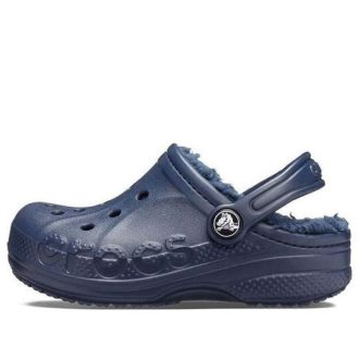 Crocs (PS) Klassisk Baya-fodrad träsko ”Navy” 207500-463