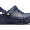 Crocs (PS) Klassisk Baya-fodrad träsko ”Navy” 207500-463