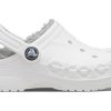 Crocs (PS) Klassisk Baya-fodrad träsko ”White Grey” 207500-11H
