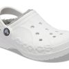 Crocs (PS) Klassisk Baya-fodrad träsko ”White Grey” 207500-11H