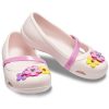 Crocs (PS) Lina Charm Platta Blommor Blekrosa sandaler 205529-6PI