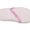 Crocs (PS) Lina Charm Platta Blommor Blekrosa sandaler 205529-6PI