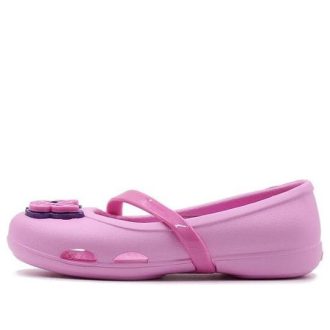 Crocs (PS) Lina Flat Small Casual Rosa Sandaler 205040-6I2