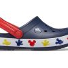 Crocs (PS) Mickey utomhus platt klack sport djupblå sandaler 207077-410