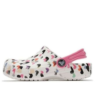 Crocs (PS) Multi-Color Mönster Sko Vit 207000-100