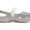 Crocs (PS) Outdoor Platt Klack Shiny Sports Silver Sandaler 206370-93R Crocs (PS) Outdoor Platt Klack Shiny Sports Silver Sandaler 206370-93R