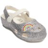 Crocs (PS) Outdoor Platt Klack Shiny Sports Silver Sandaler 206370-93R Crocs (PS) Outdoor Platt Klack Shiny Sports Silver Sandaler 206370-93R