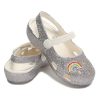 Crocs (PS) Outdoor Platt Klack Shiny Sports Silver Sandaler 206370-93R Crocs (PS) Outdoor Platt Klack Shiny Sports Silver Sandaler 206370-93R