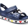 Crocs (PS) Rolig Musse kardborreband utomhus öppen tå platt klack sport djupblå sandaler 206171-410 Crocs (PS) Rolig Musse kardborreband utomhus öppen tå platt klack sport djupblå sandaler 206171-410