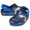 Crocs (PS) Roligt hajmönster utomhus platt klack sport djupblå sandaler 207070-410 Crocs (PS) Roligt hajmönster utomhus platt klack sport djupblå sandaler 207070-410