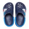 Crocs (PS) Roligt hajmönster utomhus platt klack sport djupblå sandaler 207070-410 Crocs (PS) Roligt hajmönster utomhus platt klack sport djupblå sandaler 207070-410