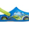 Crocs (PS) Roligt mönster, platt klack, sportblå sandaler 207074-4JL