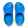 Crocs (PS) Roligt mönster, platt klack, sportblå sandaler 207074-4JL