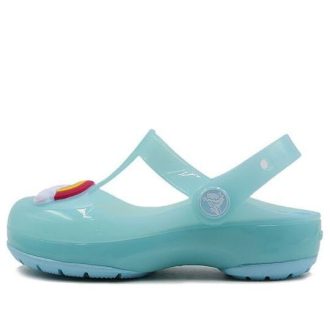 Crocs (PS) Small Crocs utomhus platt klack sport isblå sandaler 205534-4O9 Crocs (PS) Small Crocs utomhus platt klack sport isblå sandaler 205534-4O9